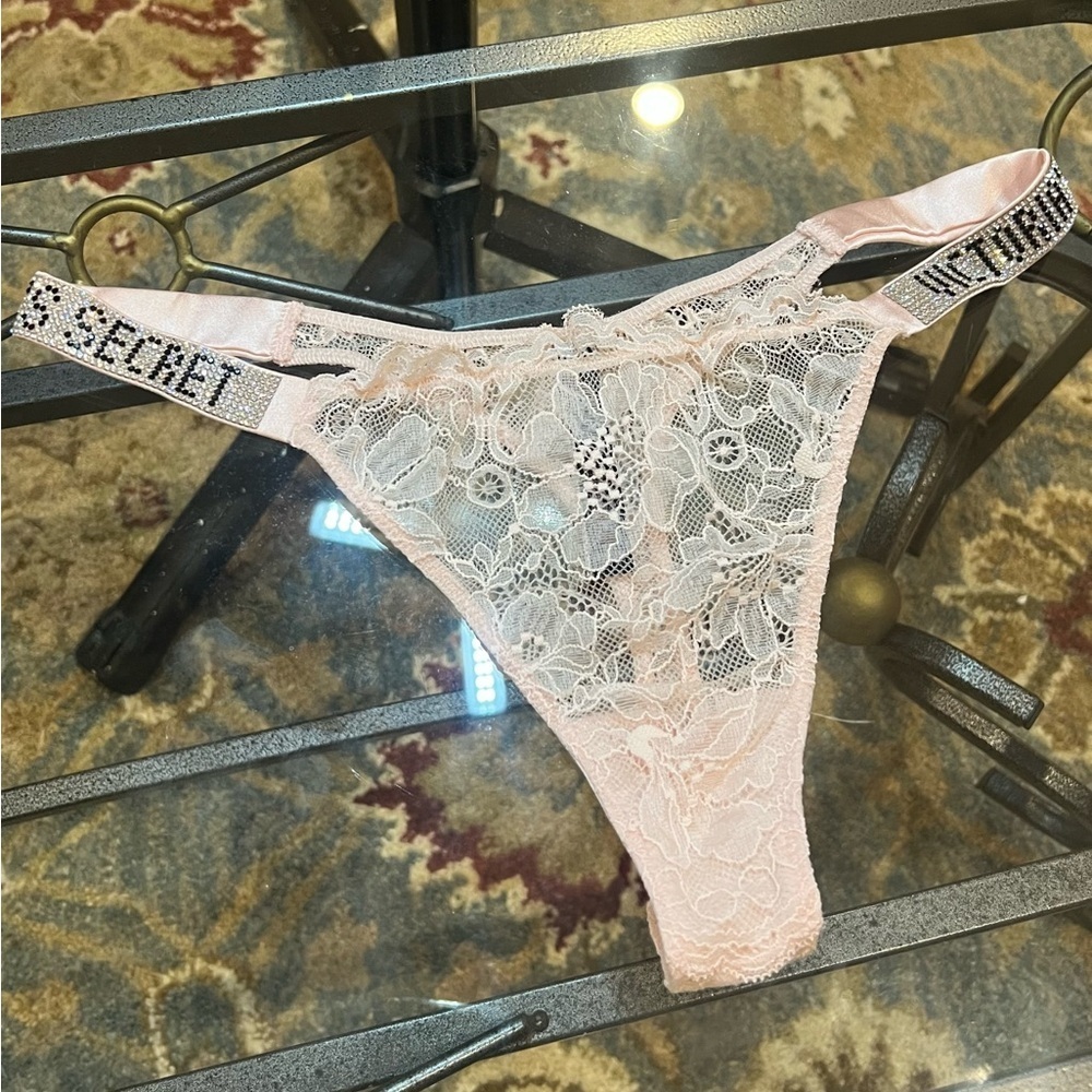 Victoria's Secret Light Pink Lace Thong